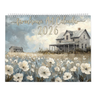 2026 Rustikales Bauernhaus Mauerkalender Kalender