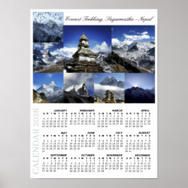 2026 Sagarmatha-Kalender, Everest-Trekking Poster