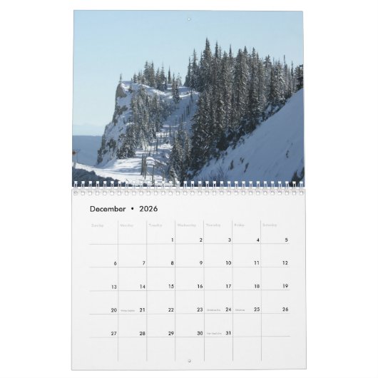 2026 Scenic Wilderness Landscape Calendar Kalender (Dez 2026)