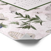 2026 Schmetterlinge Distel Wandkalender Poster (Ecke)