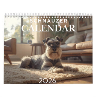 2026 Schnauzer 12-Monate-Wandkalender Kalender