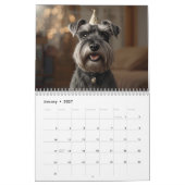 2026 Schnauzer 12-Monate-Wandkalender Kalender (Jan 2027)