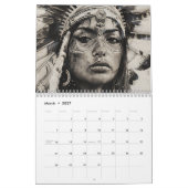 2026 Schöne indianische Kunstwerke Kalender (Mär 2027)