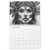 2026 Schöne indianische Kunstwerke Kalender (Jan 2027)