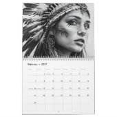 2026 Schöne indianische Kunstwerke Kalender (Feb 2027)