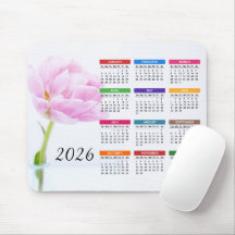 2026 Schöne rosa Peony | Blumenkalender