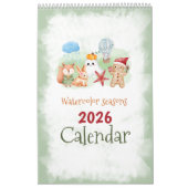 2026 Seasons Watercolor Calendar Kalender (Titelbild)