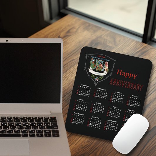 2026 Semiquincentennial Botanical Calendar  Mousepad