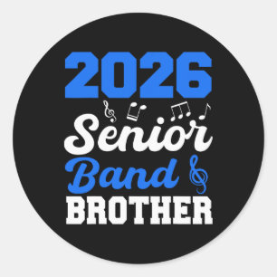 2026 Senior Band Bruder Cl Von 2026 Eltern Absolve Runder Aufkleber