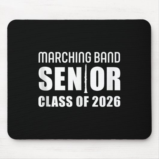 2026 Senior Clarinettist Cl Von 2026 Marching Ba Mousepad (Vorne)