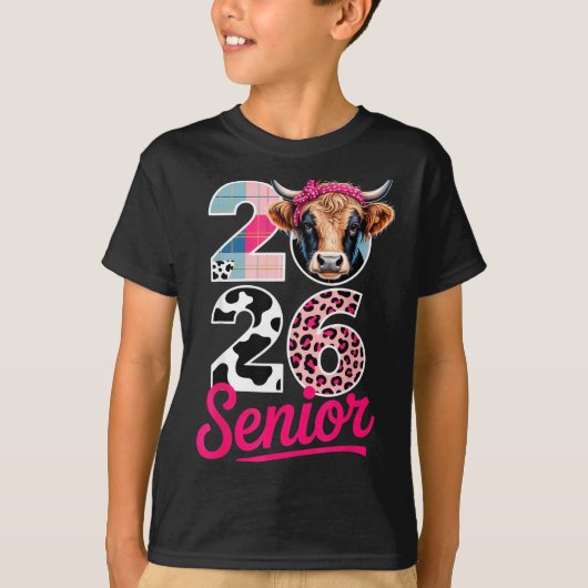2026 Senior Cow Lovers Graduation Funny Cl Shirt F (Vorderseite)