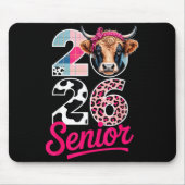 2026 Senior Cow Lovers Graduation Funny Cl Shirt F Mousepad (Vorne)