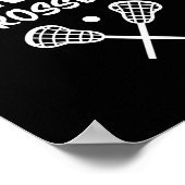 2026 Senior Lacrosse Dad Lacrosse Team Parent  Poster (Ecke)