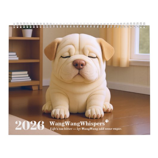 2026 Shar Pei Puppy by WangWang Kalender (Titelbild)