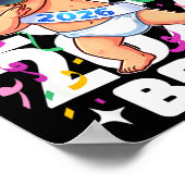 2026 Silvester-Baby Six Seven Bruh Lustig Cool Dab Poster (Ecke)