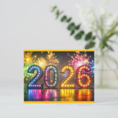 2026, Silvesterfeier, Postkarte (Stehend Vorderseite)