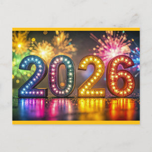 2026, Silvesterfeier, Postkarte