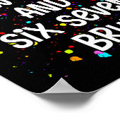 2026 Silvesterparty Six Seven Bruh 67 Poster (Ecke)