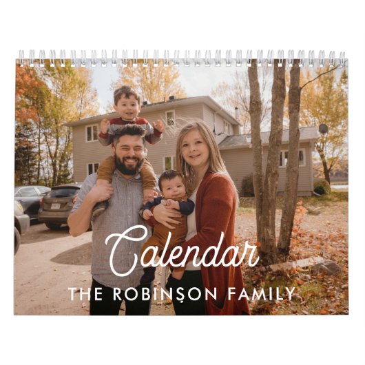 2026 Simple Create Your Own Custom Family Photo  Kalender (Titelbild)