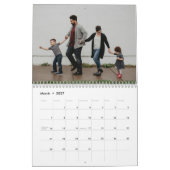 2026 Simple Create Your Own Custom Family Photo  Kalender (Mär 2027)