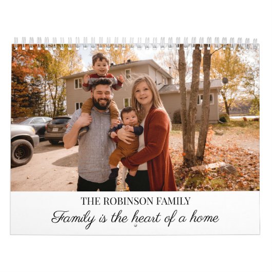 2026 Simple Create Your Own Custom Family Photo Kalender (Titelbild)