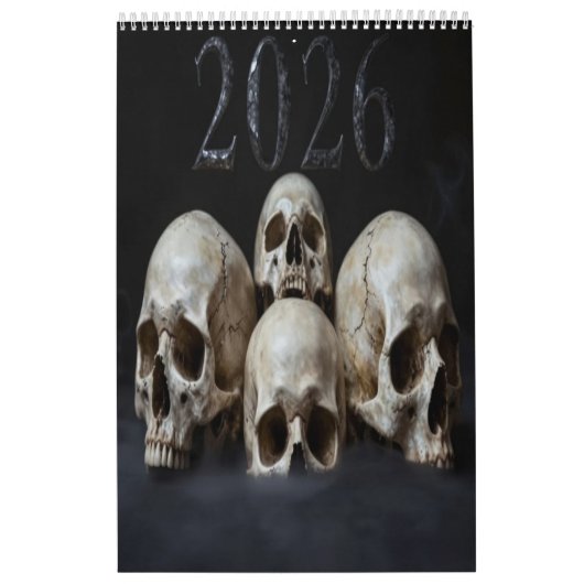 2026 Skull Art Calendar Kalender (Titelbild)