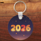 2026 Sky Lanterns Twilight Celebration Doppelseiti Schlüsselanhänger (Vorderseite)