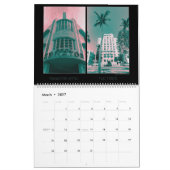 2026 South Beach Tropical Art Deco Kalender (Mär 2027)