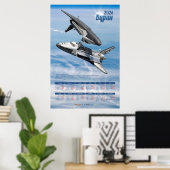 2026 Sowjetischer Buran-Shuttle-Rendezvous-Kalende Poster (Heimbüro)