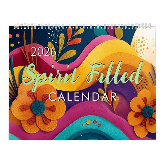 2026 Spirit Bible Verse Faith Wall Calendar Kalender (Titelbild)