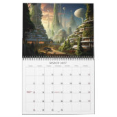 2026 Städte der Zukunft 4 Science Fiction Kalender (Mär 2027)