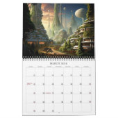 2026 Städte der Zukunft 4 Science Fiction Kalender (Mär 2026)