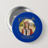 2026 Stern-Absolventen-Button (blau) Button (Vorne & Hinten)