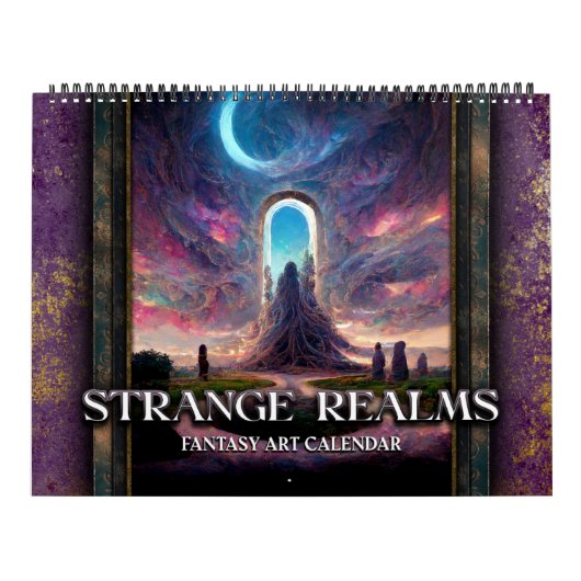 2026 Strange Realms 3 Fantasy Sci-Fi Kalender (Titelbild)