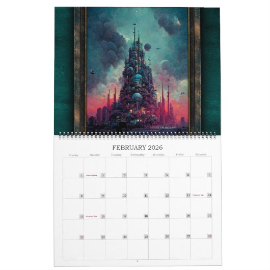 2026 Strange Realms 3 Fantasy Sci-Fi Kalender (Feb 2026)