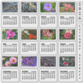 2026 SU Calendar Blume Custom-Cut Vinyl Sticker (Vorderseite)