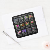 2026 SU Calendar Flower black Custom Vinyl Sticker (Umschlag)