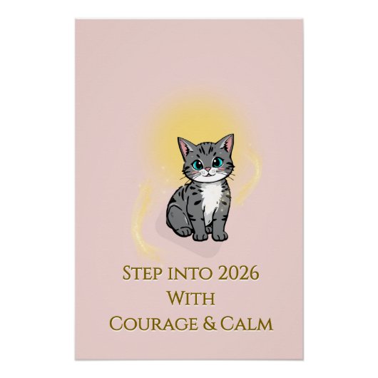 2026 Sunrise Inspiration Glossy Poster (Vorderseite)