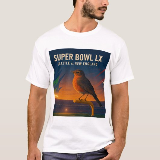 2026 Super Bowl T-Shirt (Vorderseite)