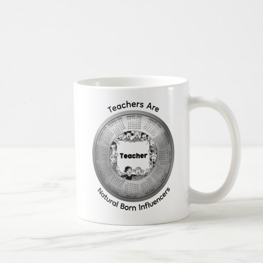 2026 Teachers Are Natural Born Influencers Coffee Kaffeetasse (Rechts)