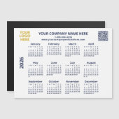 2026 Terminkalender für den QR-Code für Unternehme Magnetkarte (Vorne/Hinten)