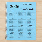 2026 The Year of Custom Name Personalized Planner Planer