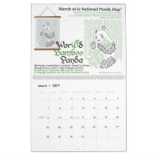 2026 Tier-Calligram-Kalender Kalender (Mär 2027)