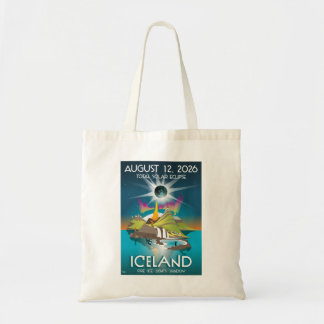 2026 total eclipse in Iceland - Tote bag Tragetasche