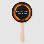 2026 Total Solar Eclipse Fächer (Vorderseite)