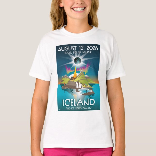 2026 total solar eclipse in Iceland - T-Shirt (Vorderseite)