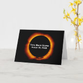 2026 Total Solar Eclipse Karte (Gelbe Blume)
