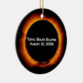 2026 Total Solar Eclipse Keramik Ornament (Rechts)