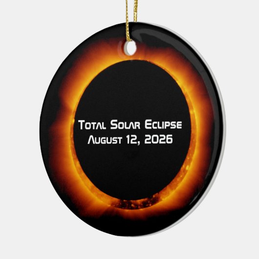 2026 Total Solar Eclipse Keramik Ornament (Links)
