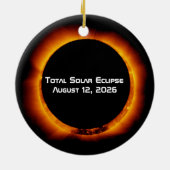 2026 Total Solar Eclipse Keramik Ornament (Hinten)